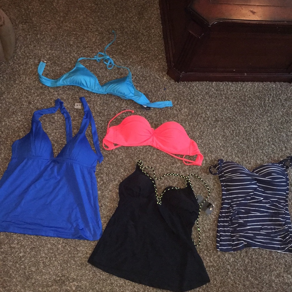 5 BATHING SUITS BUNDLE BIKINIS AND TANKINIS